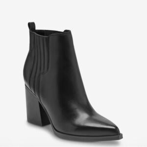 Marc Fisher Chelsea Sleek Black Ankle Booties